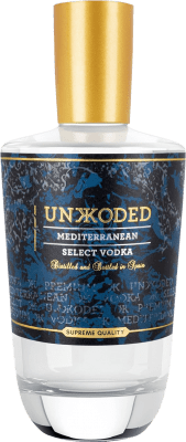 58,95 € Envio grátis | Vodca Unkkoded. Premium Mediterráneo Espanha Garrafa 70 cl