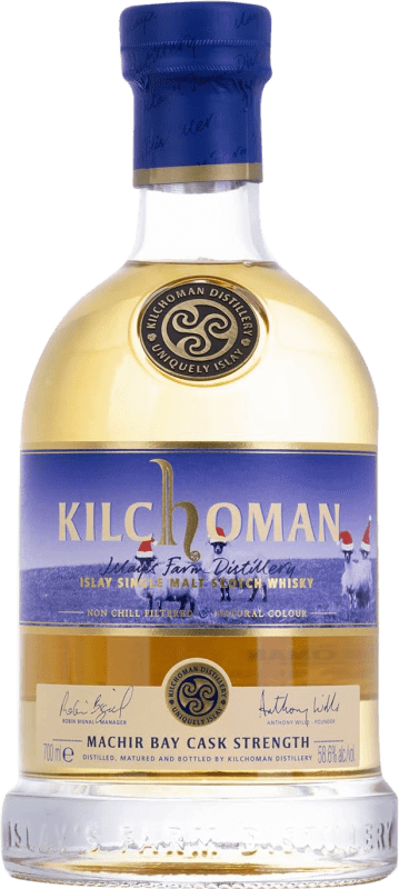 105,95 € Spedizione Gratuita | Whisky Single Malt Kilchoman Machir Bay Christmas Cask Strength — Grado da Botte, Edizione Limitata Islay Regno Unito 70 cl