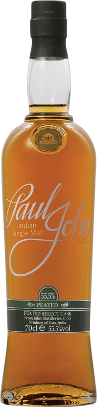 93,95 € Kostenloser Versand | Whiskey Single Malt Paul John Peated Select Cask Indien Flasche 70 cl