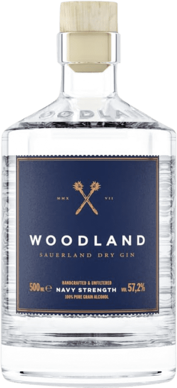 128,95 € Spedizione Gratuita | Genever Gin Woodland Cask Strength — Grado da Botte Germania Bottiglia Medium 50 cl