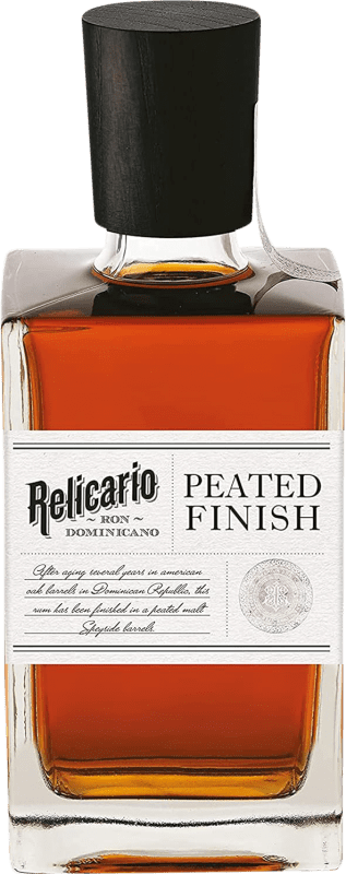 76,95 € Envio grátis | Rum Relicario Dominicano Peated Finish Espanha Garrafa 70 cl