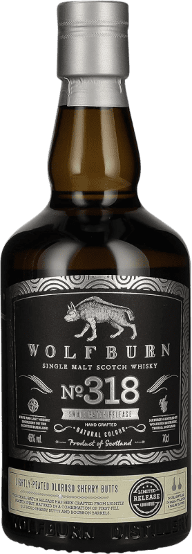 107,95 € Бесплатная доставка | Виски из одного солода Wolfburn Nº 318 Small Batch Release Объединенное Королевство бутылка 70 cl