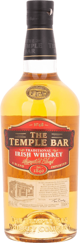 69,95 € Free Shipping | Whisky Blended ‎The Temple Bar Signature Traditional Ireland Bottle 70 cl