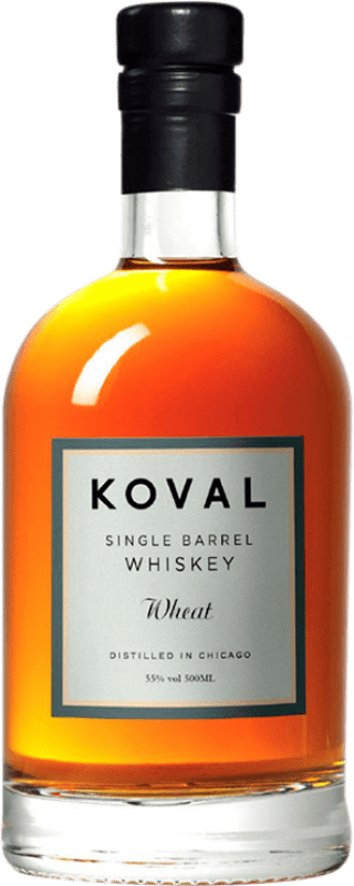 59,95 € Free Shipping | Single Malt Whisky Koval Single Barrel United States Medium Bottle 50 cl Wheat
