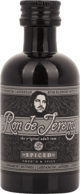 4,95 € Kostenloser Versand | Rum Ron de Jeremy Spiced PET Niederlande Miniaturflasche 5 cl