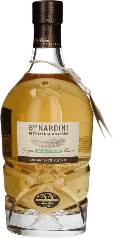 369,95 € Envio grátis | Aguardente Grappa Bortolo Nardini Single Cask Reserva Itália 22 Anos Garrafa 70 cl