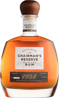 85,95 € Envio grátis | Rum Saint Lucia Chairman's 1931 Reserva Santa Lúcia 70 cl