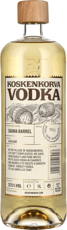 19,95 € Free Shipping | Vodka Koskenkorva Sauna Barrel Flavoured Finland Bottle 1 L