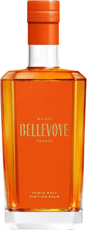 96,95 € Envío gratis | Whisky Single Malt Les Bienheureux Bellevoye Orange Rhum Cask Finish — Acabado en Barrica, Triple Malt — Triple Malta Francia 70 cl