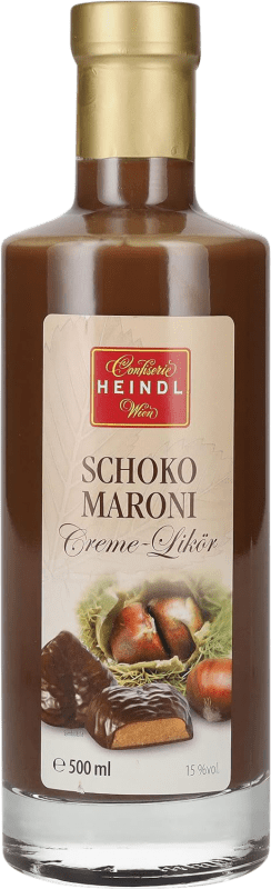 22,95 € Envio grátis | Creme de Licor Walter Heindl Schoko Maroni Áustria Garrafa Medium 50 cl Kastanie — Castanha, Chocolate