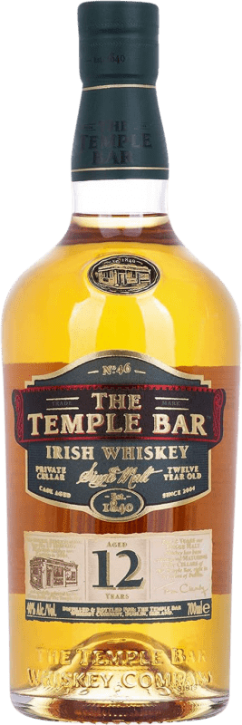 79,95 € 免费送货 | 威士忌单一麦芽威士忌 ‎The Temple Bar 爱尔兰 12 岁 瓶子 70 cl