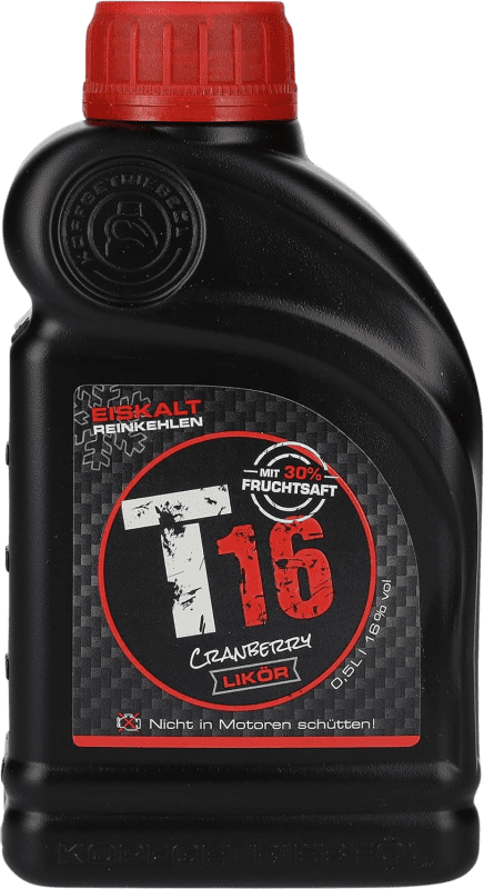 29,95 € Kostenloser Versand | Liköre Kopfgetriebeöl T16 Deutschland Medium-Flasche 50 cl Cranberry — Preiselbeeren