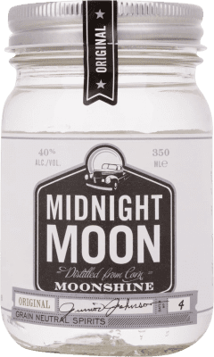 15,95 € 送料無料 | リキュール Midnight Moon Moonshine オリジナル アメリカ ミディアム瓶 35 cl Aguardiente — アグアルディエンテ