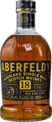 178,95 € 免费送货 | 威士忌单一麦芽威士忌 Aberfeldy Casks Bolgheri Red 英国 18 岁 瓶子 70 cl