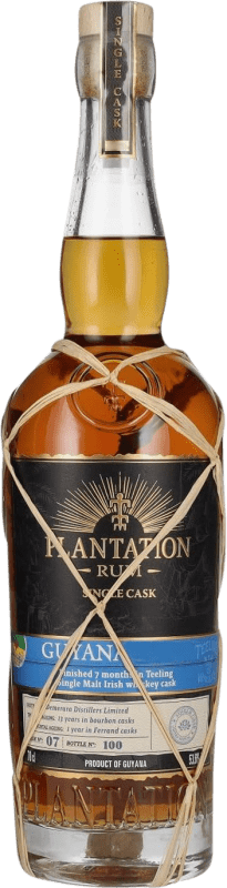 121,95 € 送料無料 | ラム Plantation Rum Guyana Single Cask Teeling Whiskey Cask Finish バルバドス ボトル 70 cl