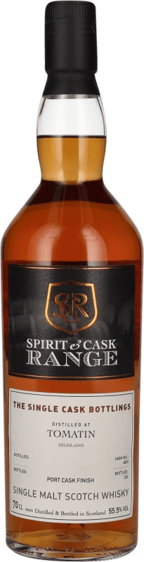 76,95 € 免费送货 | 单一麦芽威士忌 Spirit & Cask At Tomatin Port Cask Finish — 橡木桶陈酿收尾, Single Cask — 单桶 英国 70 cl