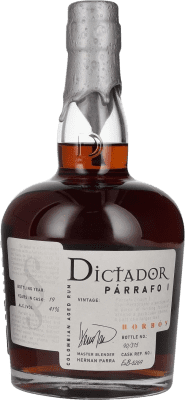 142,95 € Free Shipping | Blended Whisky Dictador Párrafo I Borbón Vintage Colombia 19 Years 70 cl