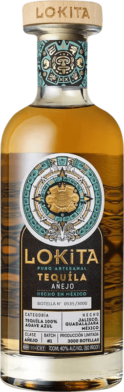 173,95 € 送料無料 | テキーラ Lokita Azul Añejo メキシコ ボトル 70 cl