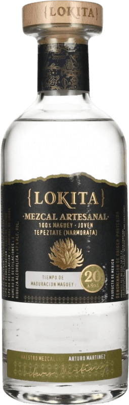 212,95 € 送料無料 | Mezcal Lokita Artesanal メキシコ 20 年 ボトル 70 cl