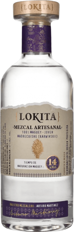 158,95 € 免费送货 | 梅斯卡尔酒 Lokita Artesanal 墨西哥 14 岁 瓶子 70 cl