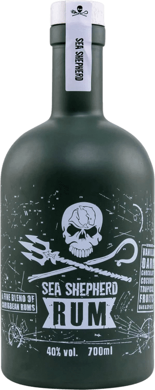 99,95 € Envio grátis | Rum Kirsch Sea Shepherd Reino Unido Garrafa 70 cl