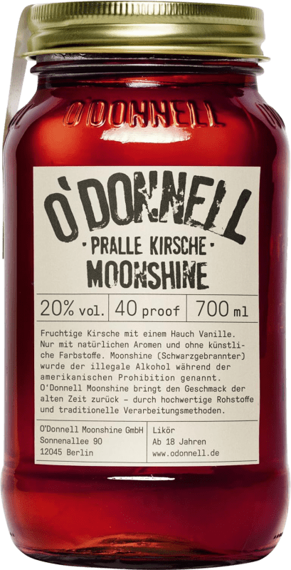 54,95 € Envio grátis | Licores O'Donnell Moonshine Pralle Kirsche Alemanha Garrafa 70 cl