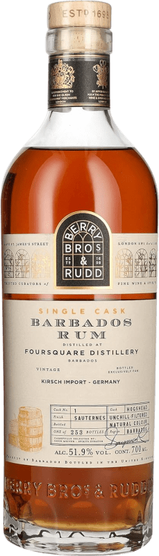 149,95 € Envoi gratuit | Rhum Berry Bros & Rudd Barbados Single Cask Royaume-Uni Bouteille 70 cl