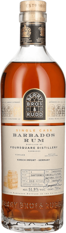 204,95 € Бесплатная доставка | Ром Berry Bros & Rudd Barbados Single Cask Объединенное Королевство бутылка 70 cl