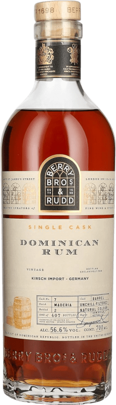 125,95 € Бесплатная доставка | Ром Berry Bros & Rudd Dominican Single Cask Объединенное Королевство бутылка 70 cl