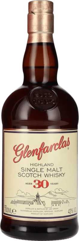 934,95 € Бесплатная доставка | Виски из одного солода Glenfarclas горная местность Объединенное Королевство 30 Лет бутылка 70 cl