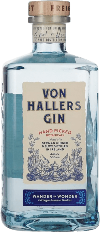 44,95 € Free Shipping | Genever Gin Von Hallers Becher Germany Medium Bottle 50 cl