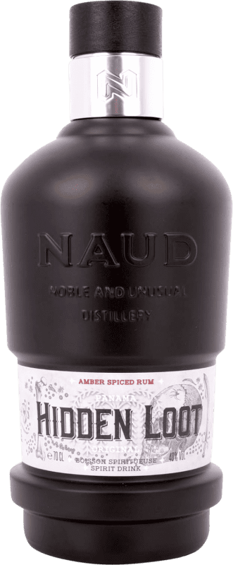 37,95 € 免费送货 | 朗姆酒 Naud Hidden Loot Amber Spiced 巴拿马 瓶子 70 cl