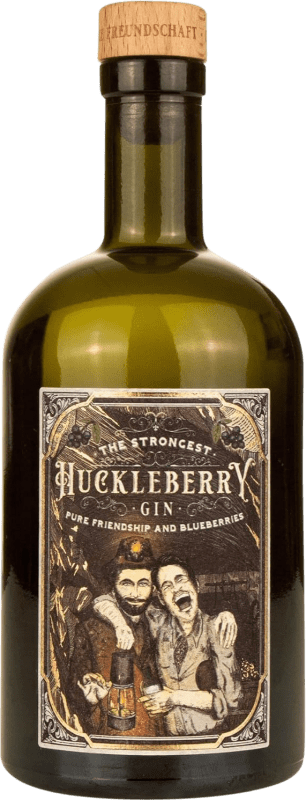 59,95 € Envío gratis | Ginebra Gin Huckleberry The Strongest Alemania Botella Medium 50 cl Blueberry — Arándanos