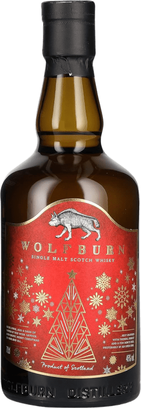 146,95 € Бесплатная доставка | Виски из одного солода Wolfburn Christmas Edition Объединенное Королевство бутылка 70 cl