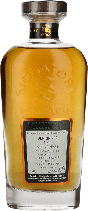 316,95 € Kostenloser Versand | Whiskey Blended Signatory Vintage Cask Strength Collection at Benrinnes Großbritannien 23 Jahre Flasche 70 cl