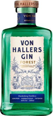 34,95 € Envio grátis | Gin Von Hallers Gin Forest Alemanha Garrafa Medium 50 cl