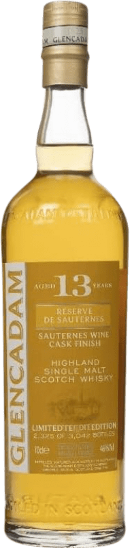 117,95 € Envio grátis | Whisky Single Malt Glencadam Sauternes Cask Finish — Afinado em Barrica, Edição Limitada Reino Unido 13 Anos 70 cl
