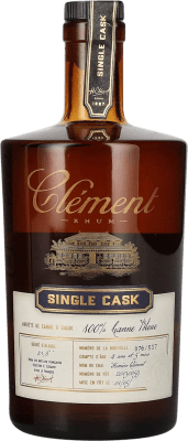 58,95 € Бесплатная доставка | Ром Clément Trés Vieux Agricole Single Cask Canne Bleue Мартиника бутылка Medium 50 cl