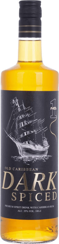 24,95 € Spedizione Gratuita | Rum Nº 1 Caribbean Dark — Scuro Old — Vecchio Svezia 1 L Spiced — Speziato