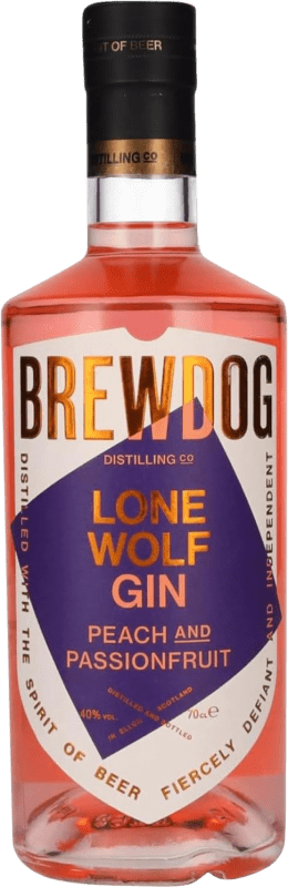 58,95 € Spedizione Gratuita | Gin BrewDog LoneWolf Peach & Passion Fruit Regno Unito Bottiglia 70 cl