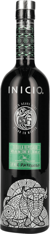 86,95 € Envío gratis | Tequila Inicio Bisonte Reposado México 70 cl Ágave Azul