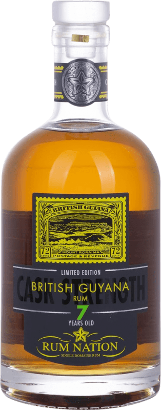 71,95 € Бесплатная доставка | Ром Rum Nation British Guyana Limited Edition воссоединение 7 Лет бутылка 70 cl