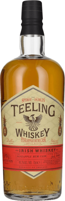 95,95 € Envio grátis | Whisky Blended Teeling Pineapple Rum Cask Finish Afinado em Barrica Irlanda Garrafa 70 cl