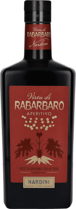 29,95 € Envio grátis | Aperitivo Bitter Bortolo Nardini Rabarbaro Itália Garrafa 70 cl