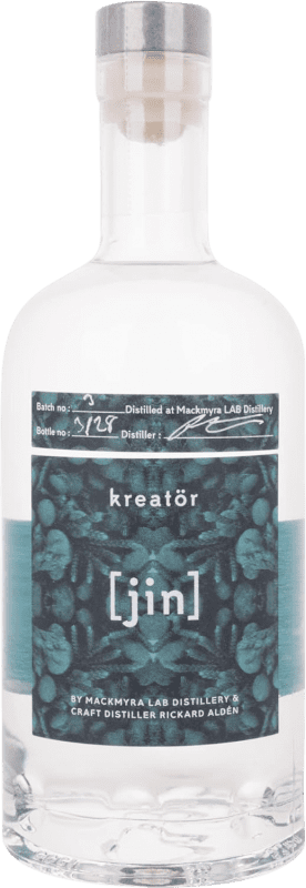 43,95 € Envío gratis | Ginebra Gin Mackmyra Kreatör Jin Suecia Botella Medium 50 cl