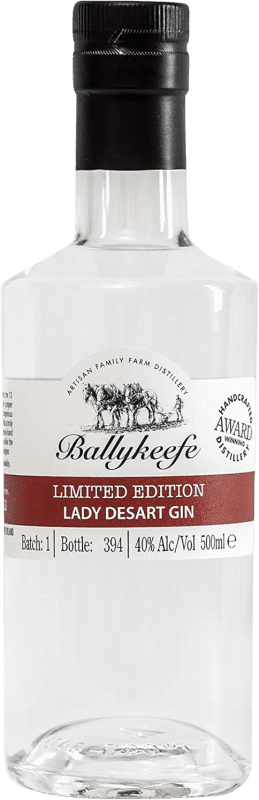 45,95 € Kostenloser Versand | Genever Gin Ballykeefe Lady Desart Limitierte Edition Irland Medium-Flasche 50 cl