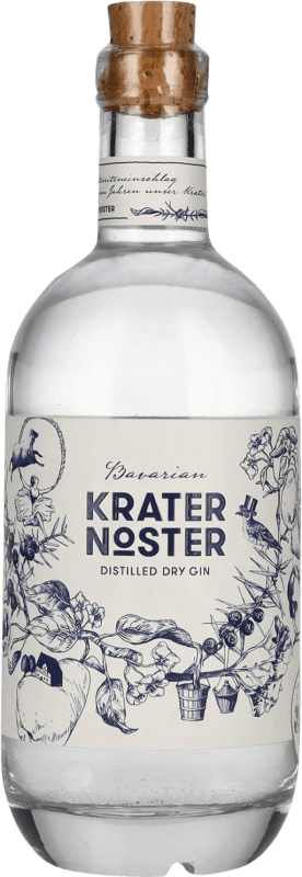 71,95 € Envio grátis | Gin Krater Noster Alemanha Garrafa 70 cl