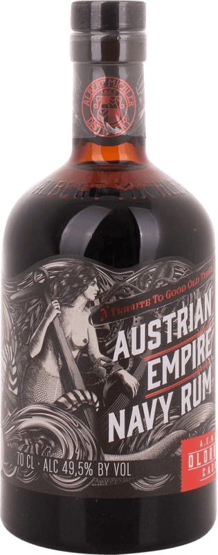 58,95 € 免费送货 | 朗姆酒 Albert Michler Austrian Empire Navy Oloroso Cask 巴巴多斯 瓶子 70 cl