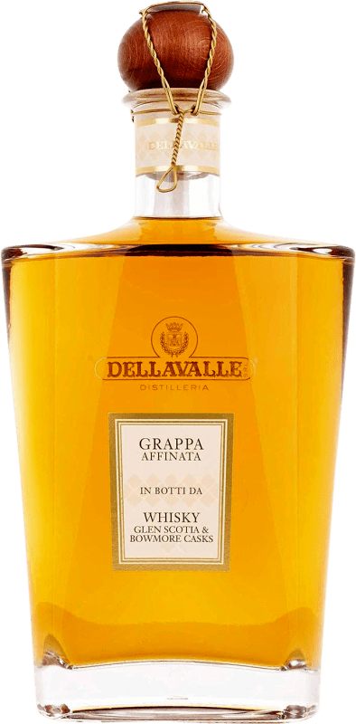83,95 € Envío gratis | Grappa Dellavalle Whisky Cask Finish — Acabado en Barrica Italia 70 cl