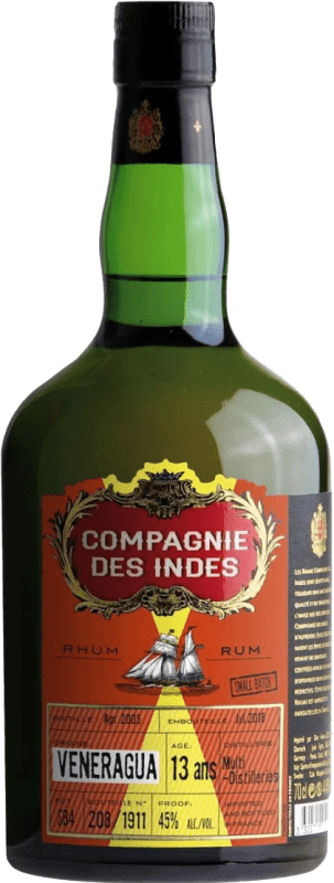 147,95 € Envío gratis | Ron Compagnie des Indes Veneragua Small Batch Venezuela 13 Años Botella 70 cl